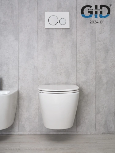 Унитаз подвесной Gid Convexo 62234Y белый с сиденьем микролифт безободковый смыв торнадо - фото 2