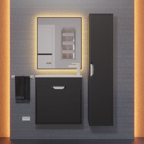 Тумба с раковиной Uperwood UPD Modul 393020547 60х20 цвет черный - фото 3