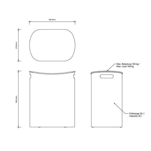 Корзина для белья Decor Walther All in 615260 - фото 2