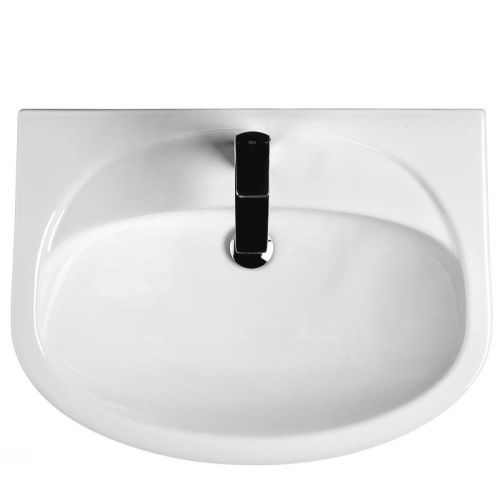Раковина керамическая Onika Стелла 1WH110174 70х50 накладная цвет белый 1 отверстие под смеситель - фото 2