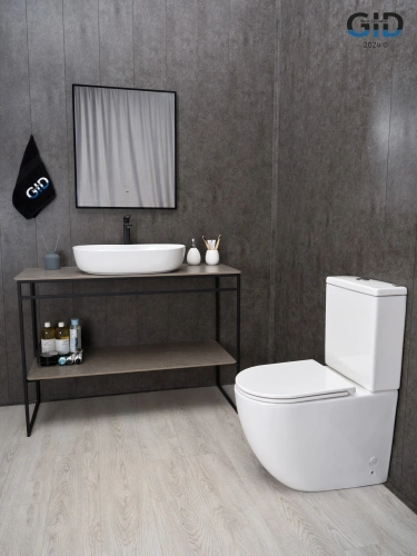 Раковина керамическая Gid Lago 51204 60х40 накладная цвет белый без отверстий под смеситель - фото 4