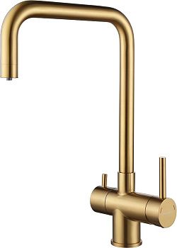 Смеситель для кухни Paulmark WETTER We213030-BG на мойку золото