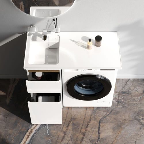 Тумба под раковину Am.Pm X-Joy M85AFSX0402WG 40х50 напольная цвет белый - фото 3