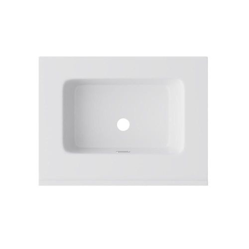 Раковина из сантехнического фарфора Am.Pm Sense M7BWCC0602WG 60х50 встраиваемая цвет белый 1 отверстие под смеситель - фото 2