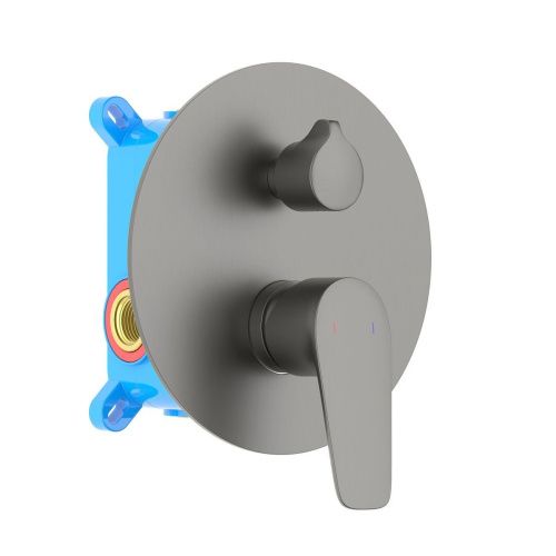 Смеситель для душа Aquatek Бетта AQ1146BGM встраиваемый в стену вороненая сталь