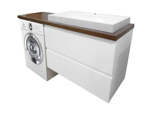 Тумба с раковиной Эстет Malibu Luxe ФР-00007114 90х50 подвесная цвет белый - фото 3