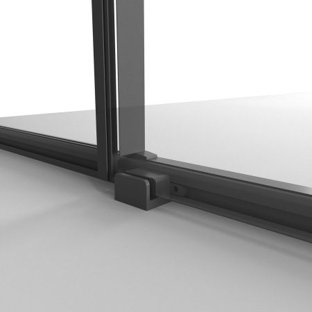 Душевая дверь Niagara Nova NG-84-14AB 140х195 стекло прозрачное профиль черный