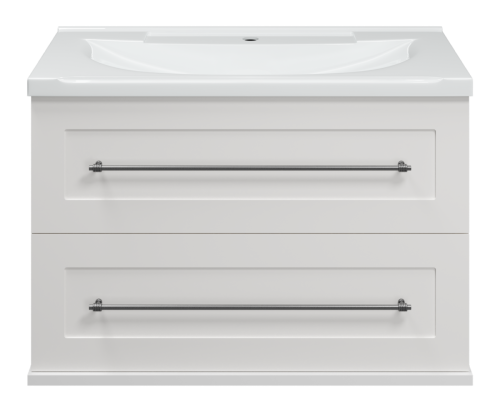 Тумба под раковину Misty Марта П-Мрт09080-011Пр 80х40 подвесная цвет белый - фото 2