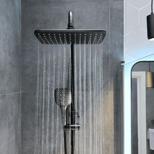 Верхний душ Bond Cube B07-9988 30х20 черный - фото 3