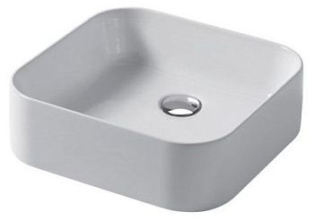 Раковина керамическая Disegno Ceramica Slim SL04038001 40х40 накладная цвет белый