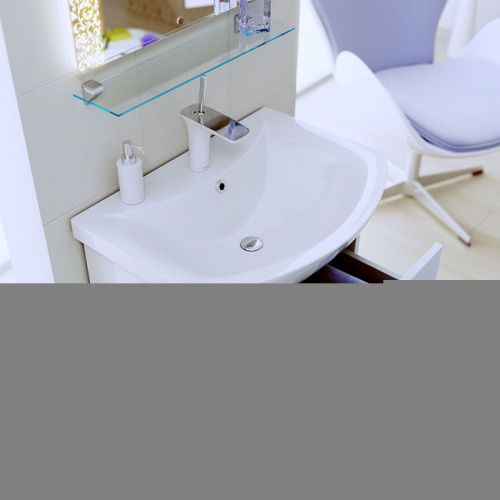 Тумба с раковиной Alavann Alta ALV0966000 60х40 подвесная цвет белый - фото 2