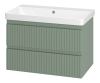 Тумба под раковину Brevita Victory VIC-09080-0802Я 80х50 подвесная цвет зеленый