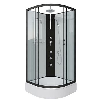 Душевая кабина Niagara Classic 67031414BKTG 80х80 четверть круга без крыши ориентация универсальная