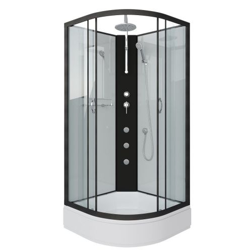 Душевая кабина Niagara Classic 67031414BKTG 80х80 четверть круга без крыши ориентация универсальная