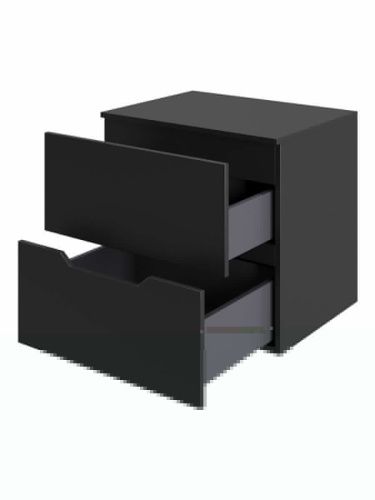 Тумба под раковину Orange Line Li-60TubMDF 60х50 подвесная цвет черный - фото 4