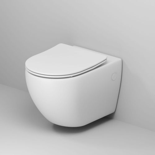 Унитаз подвесной Grossman Color GR-4411MS белый с сиденьем безободковый каскадный смыв - фото 2