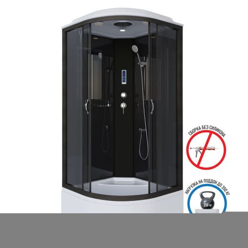 Душевая кабина Niagara Classic 65081434P 90х90 четверть круга с крышей ориентация универсальная - фото 2