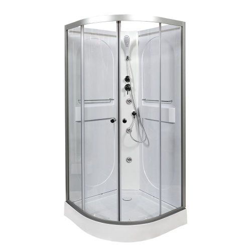 Душевая кабина AvaCan L608NGM 80х80 четверть круга без крыши ориентация универсальная - фото 2