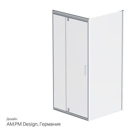 Душевой уголок Am.Pm Gem W90G-404-090MT 90х90 стекло прозрачное профиль хром без поддона