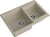Кухонная мойка Granfest Practik P-780K топаз 80х50 цвет серый поверхность матовая