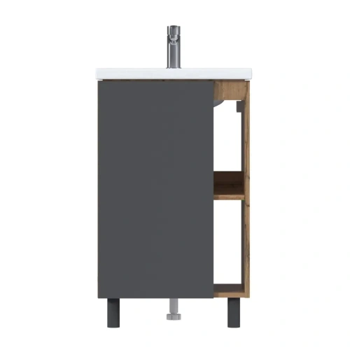 Тумба с раковиной 1MarKa Orlan Ц0000026838 50х40 напольная цвет черный - фото 3