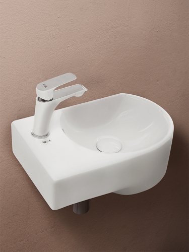 Раковина из сантехнического фаянса WeltWasser WW SK 10000003876 40х30 подвесная цвет белый - фото 2