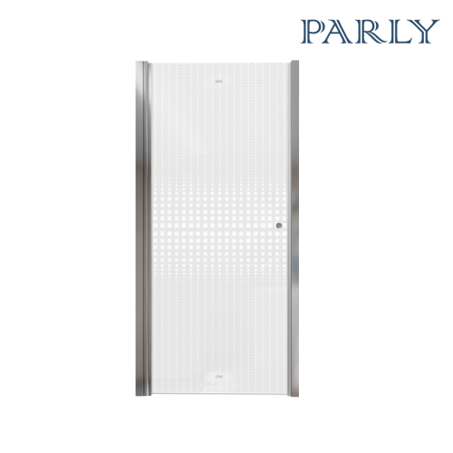 Душевая дверь Parly DE70 70х185 стекло с рисунком профиль хром - фото 3