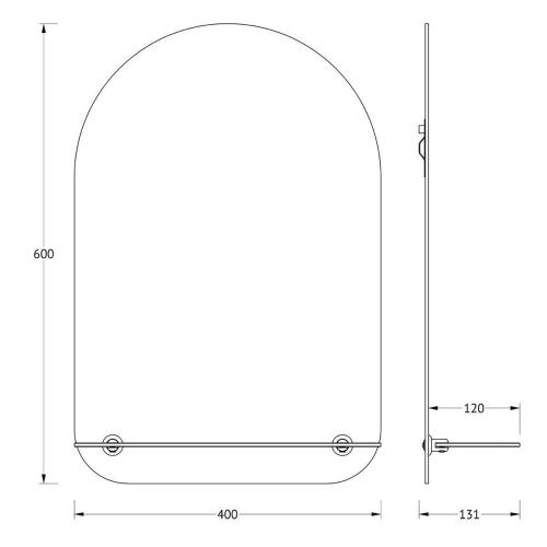 Зеркало Evoform Optima BY 0508 40х60 подвесное - фото 2