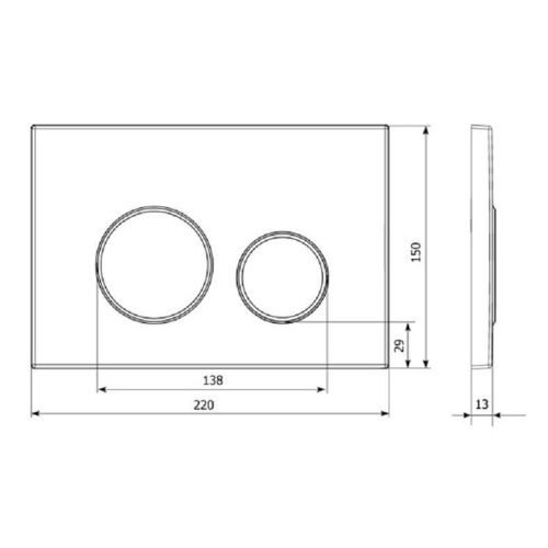 Клавиша смыва механическая Lavinia Boho RelFix 38050804 цвет белый/золото - фото 5