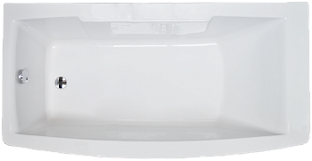 Ванна акриловая Royal Bath FATO RB326100 170х85 пристенная асимметричная без каркаса