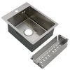 Кухонная мойка Melana ProfLine MLN-R4050H+коландер 40х50 цвет серый поверхность матовая