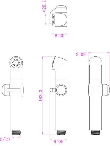 Гигиеническая лейка LeMark LM8075C цвет хром - фото 2