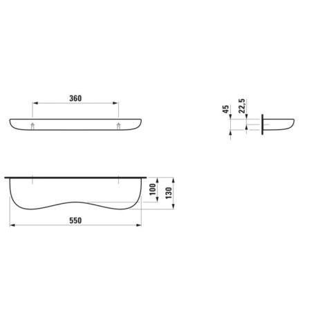 Полка в ванную комнату Laufen Florakids 8.7703.1.072.000.1