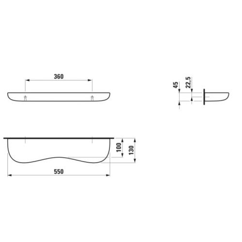 Полка в ванную комнату Laufen Florakids 8.7703.1.072.000.1 - фото 2