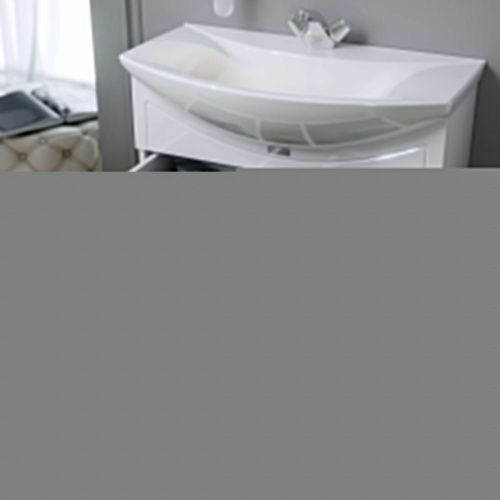 Тумба с раковиной Alavann Monaco ALV0984000 80х50 напольная цвет белый - фото 2