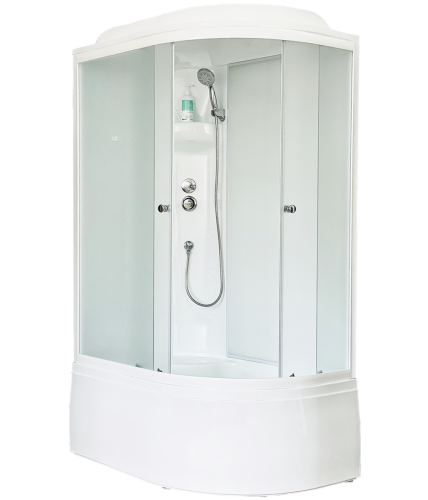 Душевая кабина Royal Bath BK RB8120BK4-MM-L 120х80 асимметричная с крышей ориентация левая