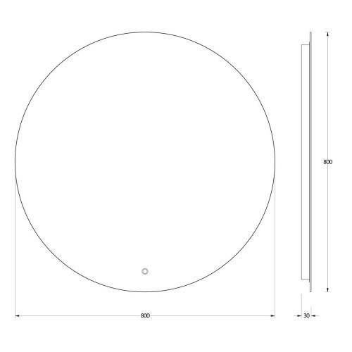 Зеркало с подсветкой Evoform Ledshine BY 2655 80х80 подвесное - фото 2