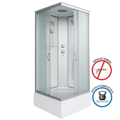 Душевая кабина Niagara Classic 11081424 90х90 квадратная с крышей ориентация универсальная - фото 2