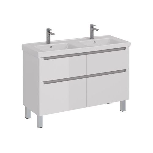 Тумба под раковину LeMark Buno LM04B125T 120х40 напольная цвет белый - фото 5