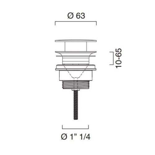 Донный клапан для раковины Catalano 9050310061 - фото 2