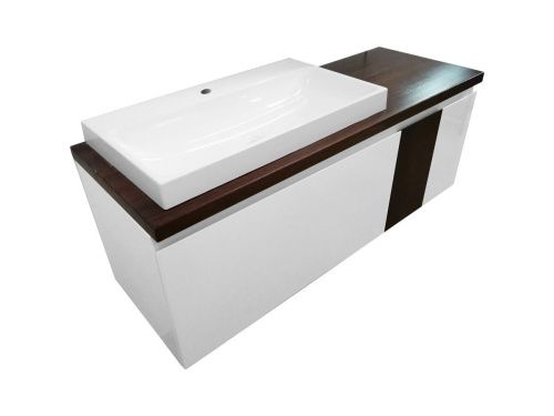 Тумба с раковиной Эстет Malibu ФР-00007126 140х50 подвесная цвет белый - фото 2