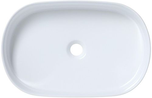 Раковина керамическая Allen Brau Fantasy 4.11022.20 60х40 накладная цвет белый без отверстий под смеситель - фото 3