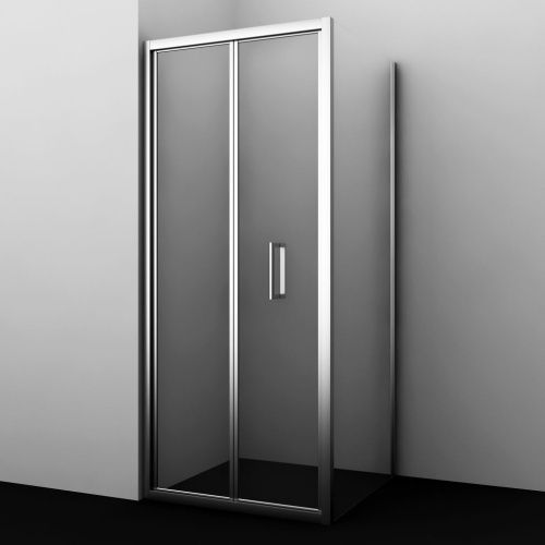 Душевой уголок Wasserkraft 78F18 100х90 стекло прозрачное профиль хром без поддона - фото 3