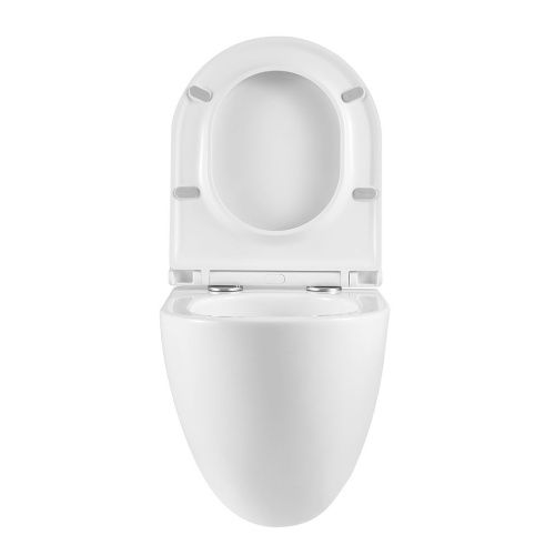 Унитаз подвесной LeMark Glazer 9614003 белый с сиденьем микролифт безободковый смыв торнадо - фото 5