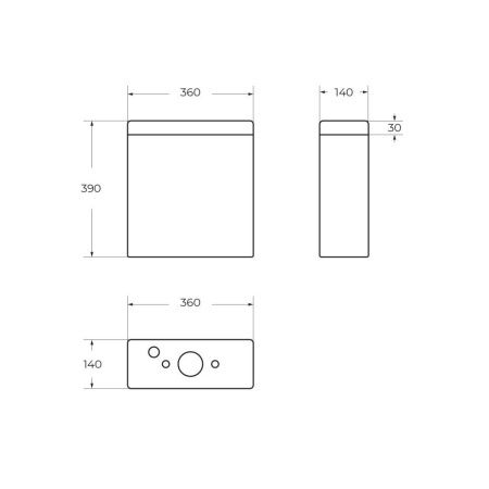 Бачок для унитаза BelBagno Luce BB2197T