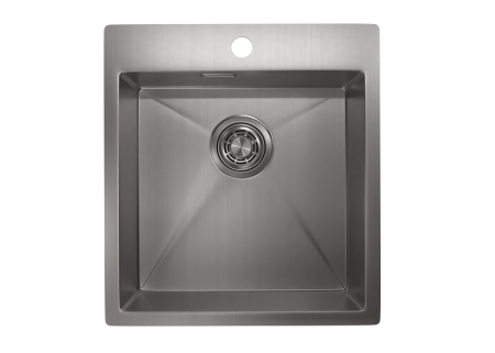 Кухонная мойка Granula 4600, СТАЛЬ САТИН 45х50 цвет нержавеющая сталь поверхность матовая