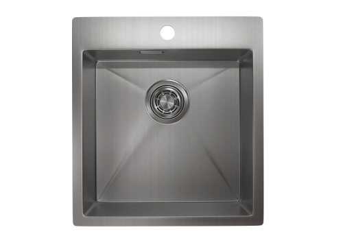 Кухонная мойка Granula 4600, СТАЛЬ САТИН 45х50 цвет нержавеющая сталь поверхность матовая - фото 2
