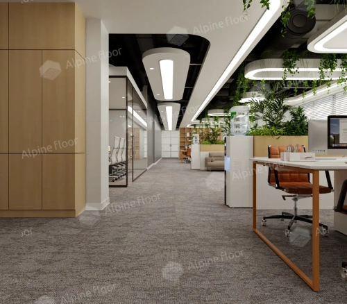 Ковровая плитка Alpine Floor Astoria 401-3 Грейс толщина 0.7 см 33 класс 500х500 - фото 3