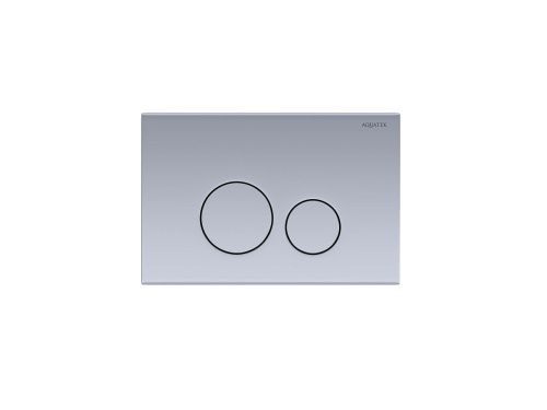 Клавиша смыва механическая Aquatek KDI-0000036 цвет нержавеющая сталь