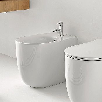 Биде напольное Kerasan Nolita 532001*1 цвет белый